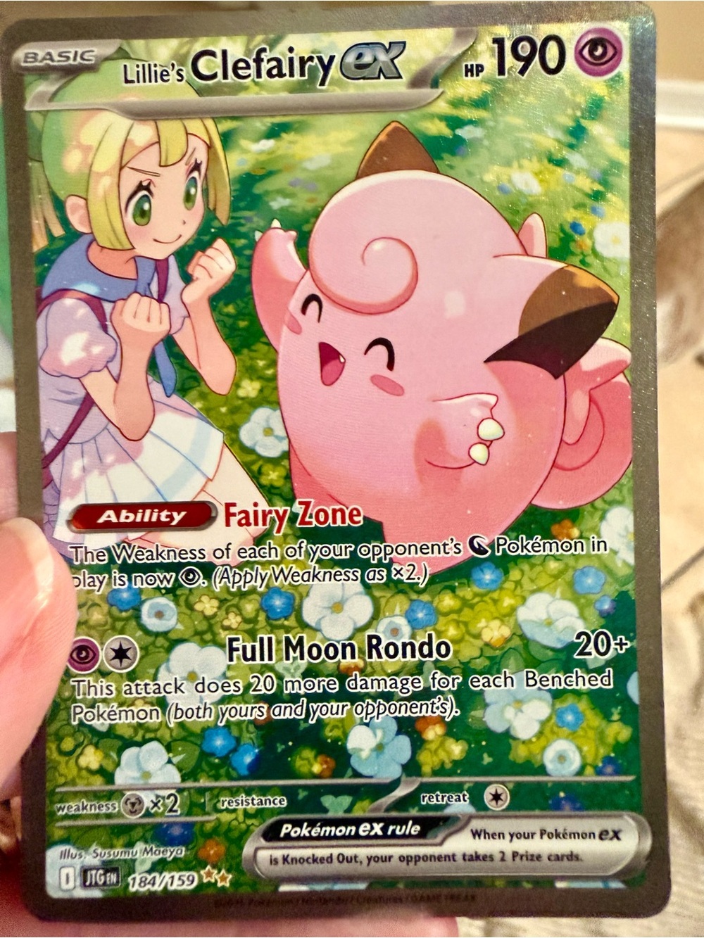 Lillie's Clefairy ex Pokémon Card - Holo